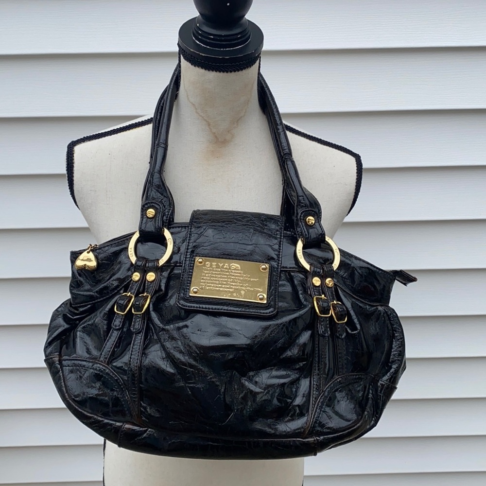 Geya beautiful patent leather tote